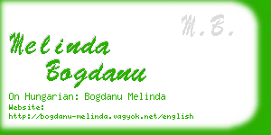 melinda bogdanu business card